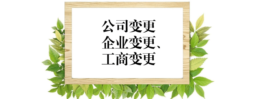 公司变更 公司变更